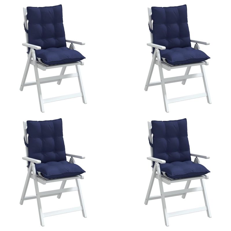 Casa si Gradina - Textile si covoare - Perne si pilote - Perne decorative - Perne scaune cu spatar jos, 4 buc., bleumarin, textil oxford - Infinity.ro