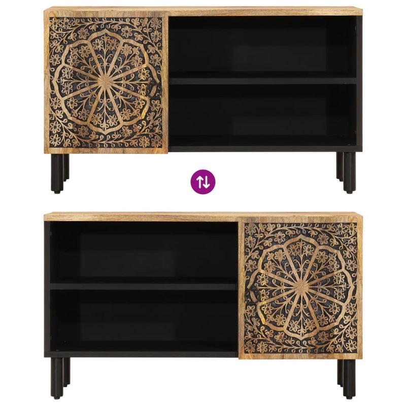 Casa si Gradina - Mobilier - Comode si corpuri - Comode - Comoda TV, 80x31x46 cm, lemn masiv de mango - Infinity.ro