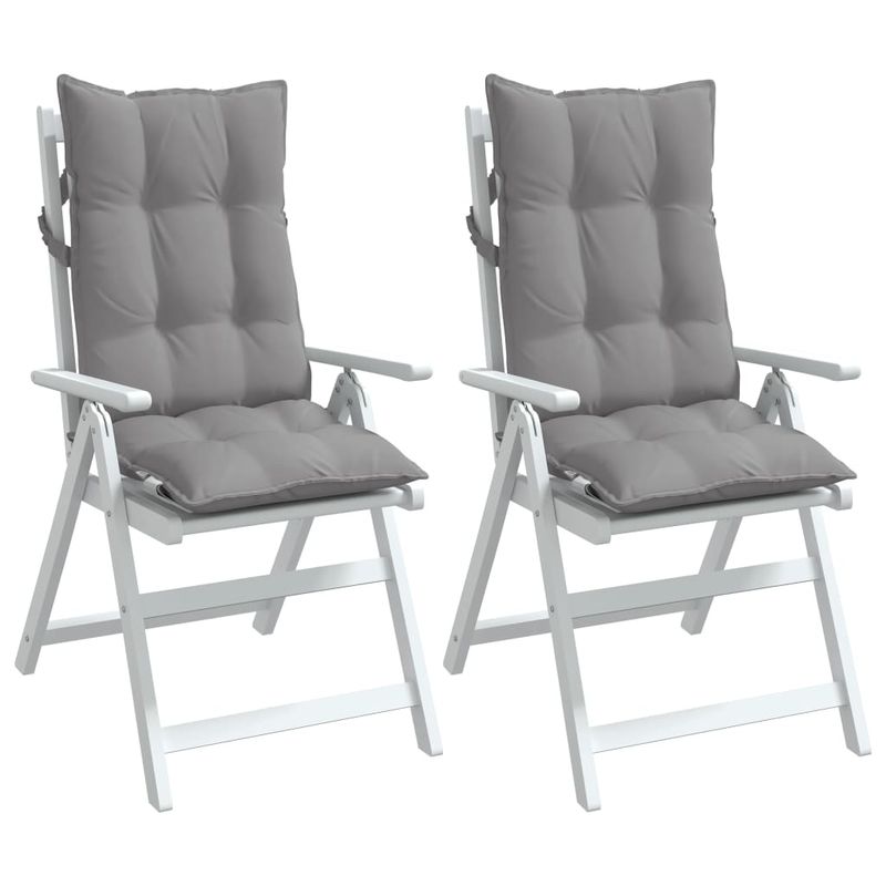 Casa si Gradina - Textile si covoare - Perne si pilote - Perne decorative - Perne scaun cu spatar inalt 2 buc, gri, tesatura Oxford - Infinity.ro