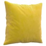 Casa si Gradina - Mobilier - Seturi de mobilier - Seturi living - Set de canapele cu perne, 2 piese, galben, catifea - Infinity.ro