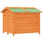 Petshop - Accesorii petshop - Culcusuri si custi - Custi interior si exterior - Cusca de caine, maro, 96x87x80,5 cm, lemn masiv pin - Infinity.ro