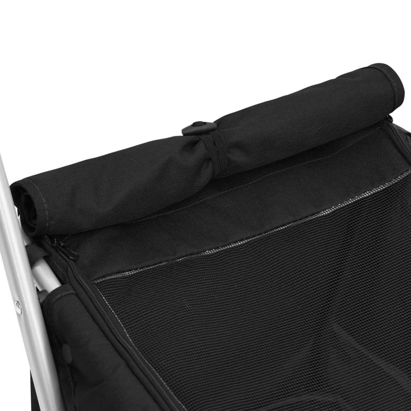 Petshop - Accesorii petshop - Culcusuri si custi - Genti si articole transport - Carucior pliabil pentru caini, negru, 100x49x96 cm, panza - Infinity.ro