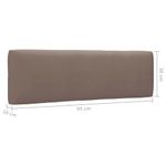 Casa si Gradina - Gradina si terasa - Mobilier exterior - Canapele si fotolii gradina - Canapea din paleti cu 2 locuri, cu perne, gri, lemn pin tratat - Infinity.ro