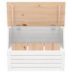 Casa si Gradina - Mobilier - Organizare si depozitare - Cutii depozitare - Cutie de depozitare, alb, 59,5x36,5x33 cm, lemn masiv de pin - Infinity.ro