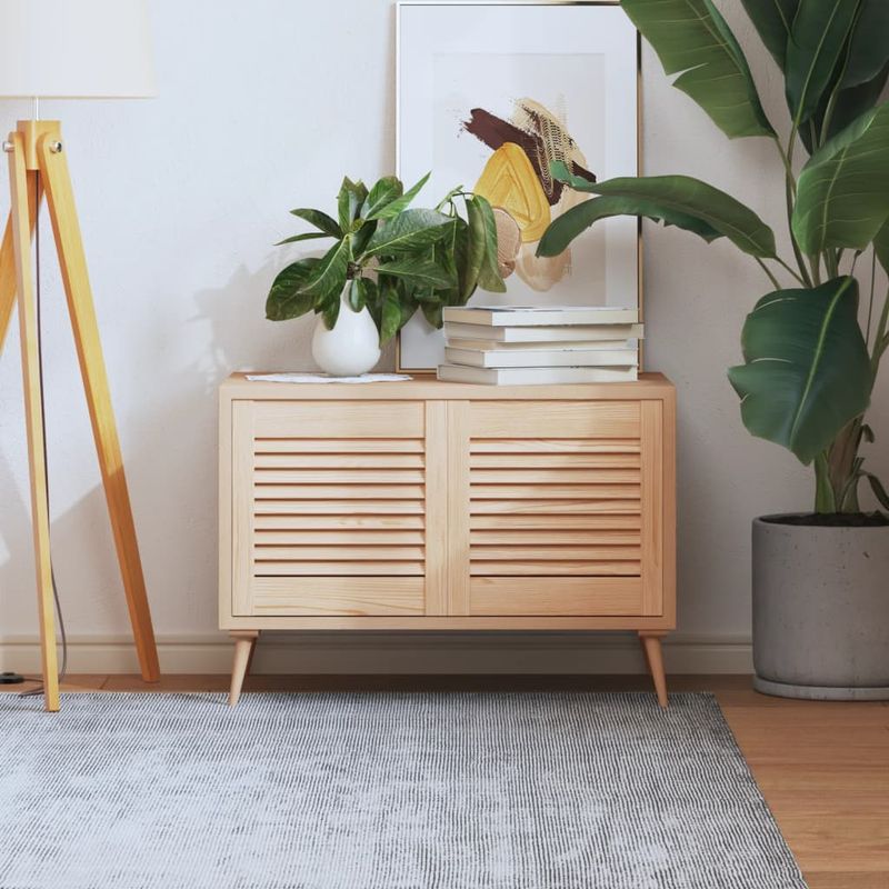 Casa si Gradina - Mobilier - Dulapuri si sifoniere - Dulapuri - Usa de dulap cu design lambriu, 5x39,4 cm lemn masiv pin, cantitate în pachet: 2, natural, mărime 39.5x39.4 cm - Infinity.ro