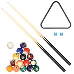 Sport si Outdoor - Alte sporturi - Biliard - Mini masa de biliard, 92 x 52 x 19 cm, maro si verde - Infinity.ro