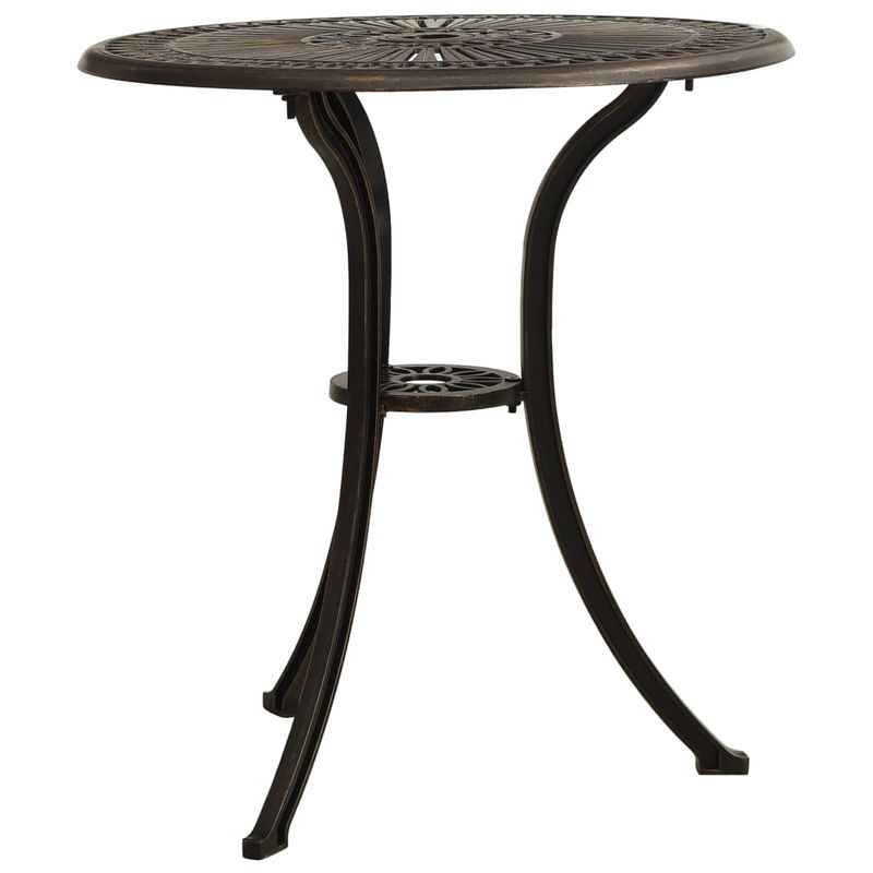 Casa si Gradina - Gradina si terasa - Mobilier exterior - Mese gradina - Masa de gradina, bronz, 62x62x65 cm, aluminiu turnat - Infinity.ro