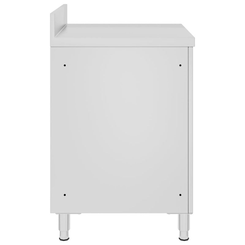 Casa si Gradina - Mobilier - Comode si corpuri - Corpuri bucatarie - Dulap comercial cu blat de lucru, 60x60x96 cm, otel inoxidabil - Infinity.ro