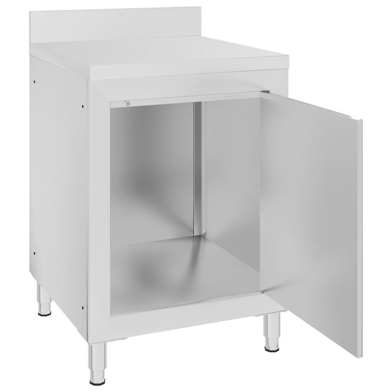 Casa si Gradina - Mobilier - Comode si corpuri - Corpuri bucatarie - Dulap comercial cu blat de lucru, 60x60x96 cm, otel inoxidabil - Infinity.ro