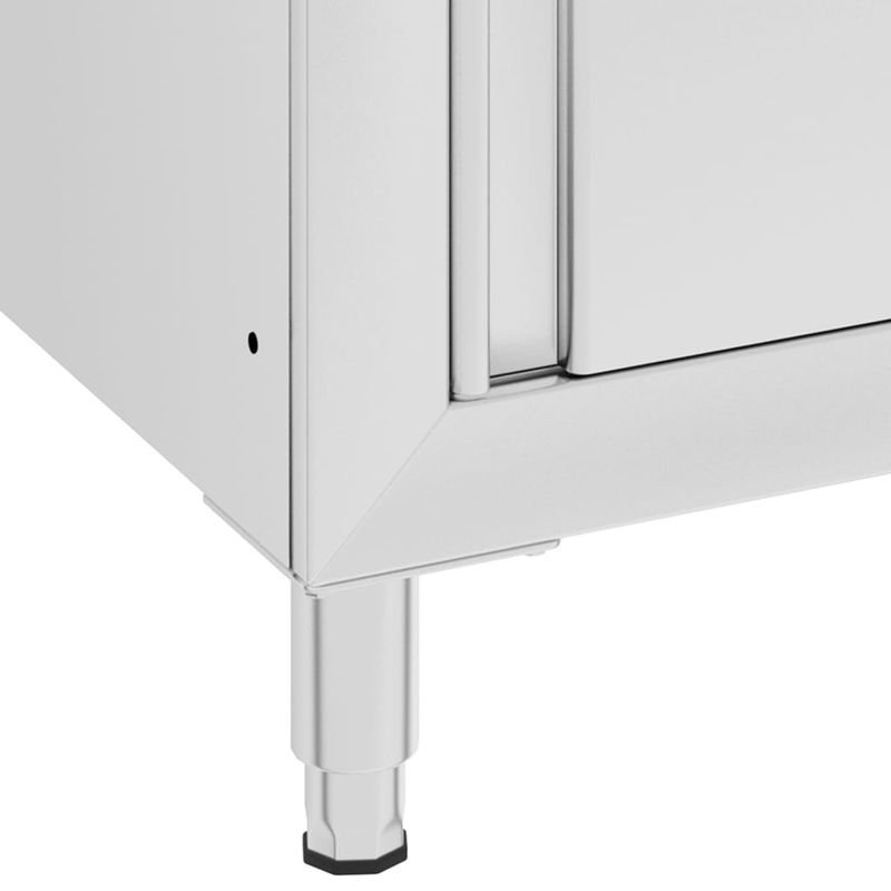 Casa si Gradina - Mobilier - Comode si corpuri - Corpuri bucatarie - Dulap comercial cu blat de lucru, 60x60x96 cm, otel inoxidabil - Infinity.ro