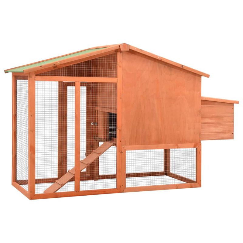 Petshop - Accesorii petshop - Culcusuri si custi - Custi interior si exterior - Cotet de pasari, cu zona de cuibarit, lemn masiv de brad - Infinity.ro