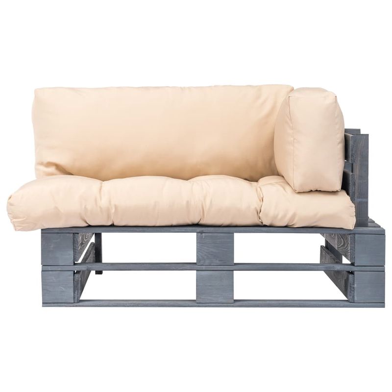 Casa si Gradina - Gradina si terasa - Mobilier exterior - Canapele si fotolii gradina - Canapea din paleti de gradina, cu perne nisipii, lemn de pin - Infinity.ro