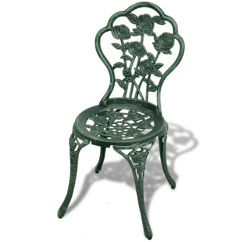 Casa si Gradina - Gradina si terasa - Mobilier exterior - Seturi mobila gradina - Set mobilier de bistro, 3 piese, verde, aluminiu turnat, număr de articole 3 - Infinity.ro