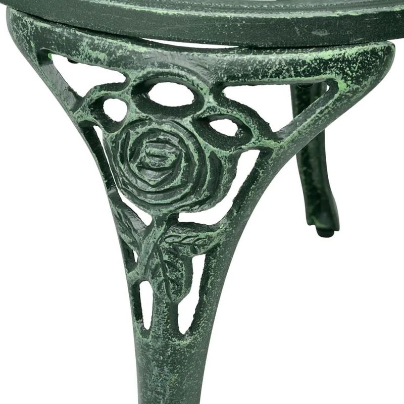 Casa si Gradina - Gradina si terasa - Mobilier exterior - Seturi mobila gradina - Set mobilier de bistro, 3 piese, verde, aluminiu turnat, număr de articole 3 - Infinity.ro