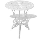Casa si Gradina - Gradina si terasa - Mobilier exterior - Seturi mobila gradina - Set mobilier de bistro, 3 piese, alb, aluminiu turnat, număr de articole 3 - Infinity.ro