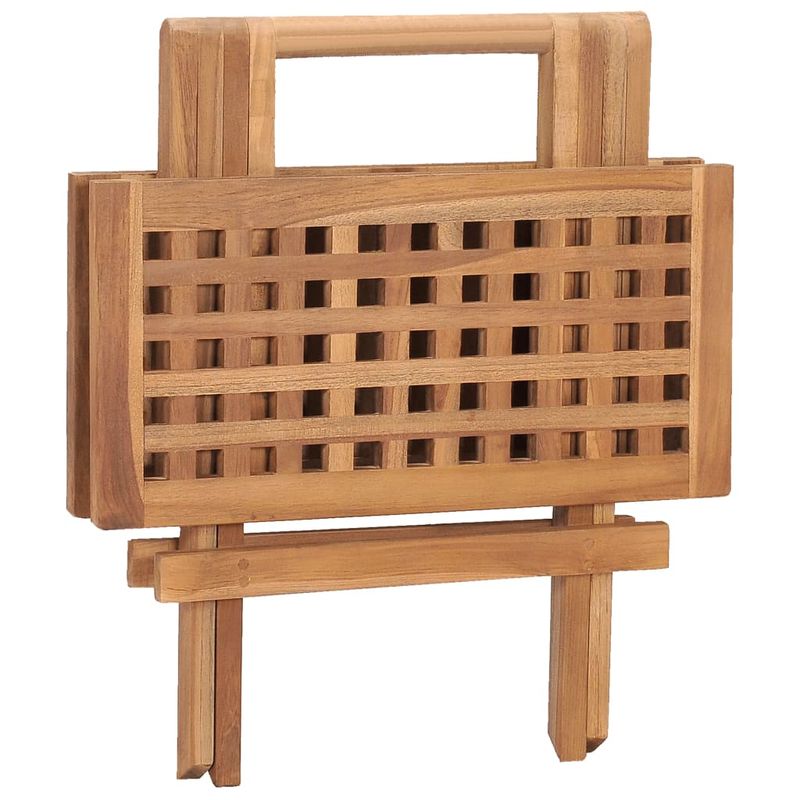 Casa si Gradina - Gradina si terasa - Mobilier exterior - Seturi mobila gradina - Set mobilier exterior pliabil cu perne, 3 piese, lemn masiv tec - Infinity.ro
