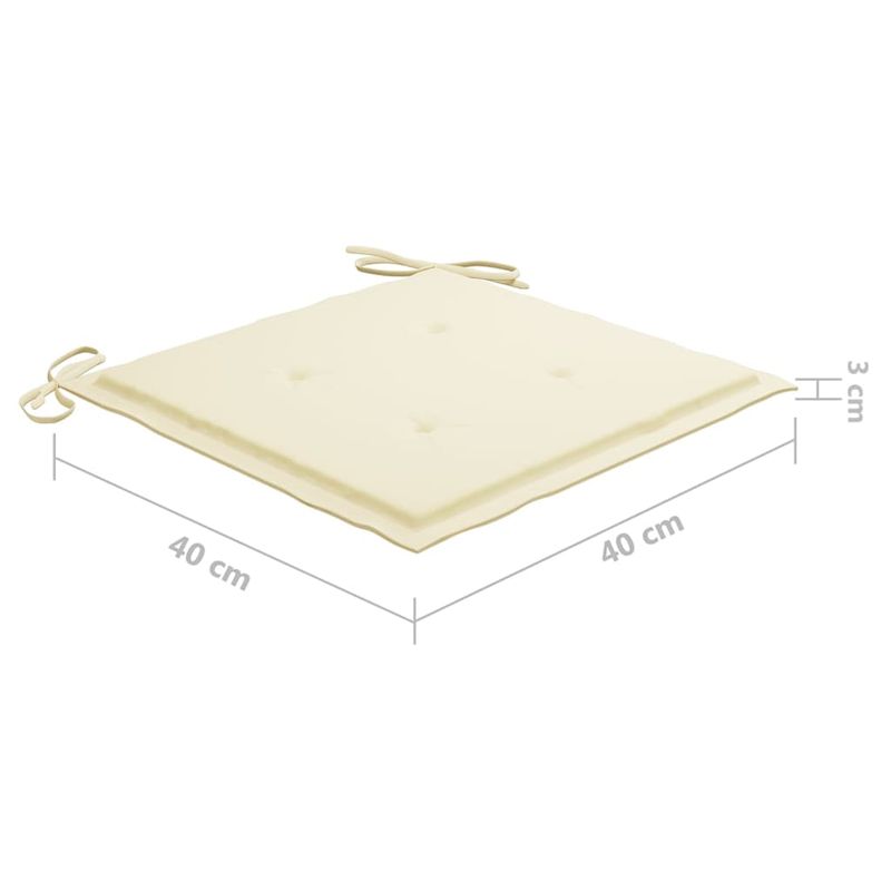 Casa si Gradina - Gradina si terasa - Mobilier exterior - Seturi mobila gradina - Set mobilier exterior pliabil cu perne, 3 piese, lemn masiv tec - Infinity.ro