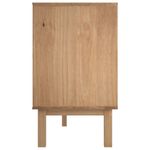 Casa si Gradina - Mobilier - Comode si corpuri - Comode - Servanta OTTA, maro si alb, 113,5x43x73 cm, lemn masiv de pin - Infinity.ro