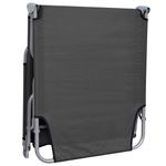 Casa si Gradina - Gradina si terasa - Mobilier exterior - Scaune si sezlonguri gradina - Sezlong pliabil cu spatar reglabil, gri - Infinity.ro