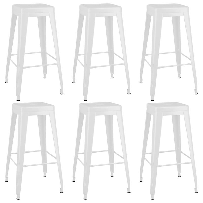 Casa si Gradina - Mobilier - Seturi de mobilier - Seturi bucatarie - Set mobilier de bar, 7 piese, alb - Infinity.ro
