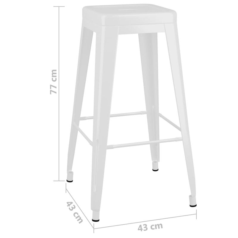 Casa si Gradina - Mobilier - Seturi de mobilier - Seturi bucatarie - Set mobilier de bar, 7 piese, alb - Infinity.ro
