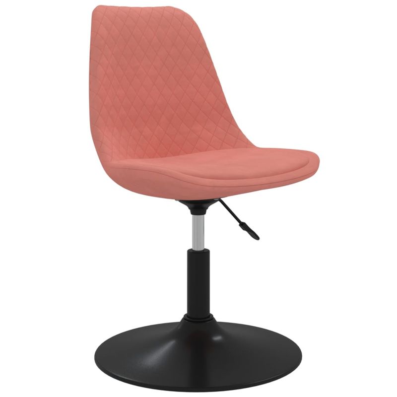 Casa si Gradina - Mobilier - Scaune si fotolii - Scaune - Scaune de bucatarie pivotante, 4 buc, roz, catifea - Infinity.ro