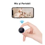 Laptop, Telefoane si Tablete - Wearables si gadgeturi - Gadgeturi - Dispozitive spionaj - Mini camera ascunsa magnetica, WiFi, Full HD, night vision, unghi 90° - WD15 - Infinity.ro