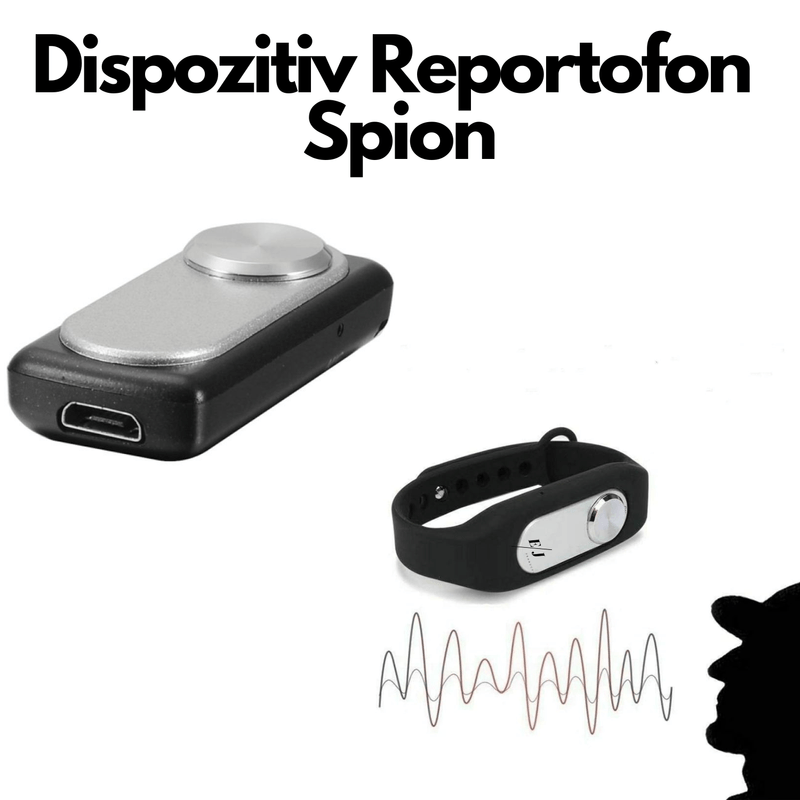 Laptop, Telefoane si Tablete - Wearables si gadgeturi - Gadgeturi - Dispozitive spionaj - Bratara fitness cu microfon ascuns, MP3 Player, 16GB, neagra - WR06 - Infinity.ro