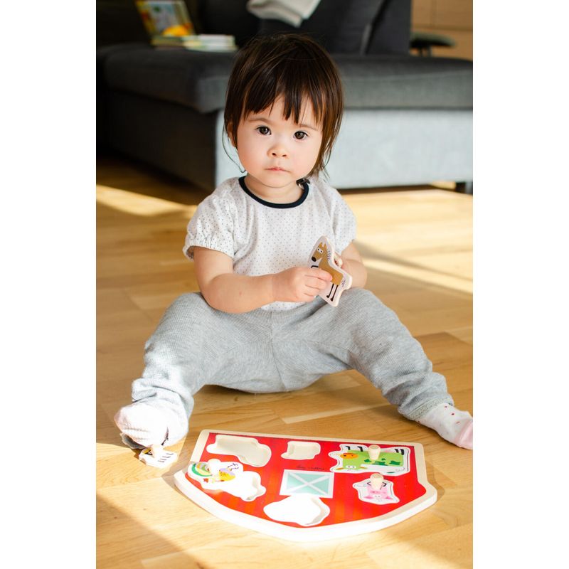 Jucarii, Copii si Bebe - Jucarii si jocuri - Jocuri si puzzle - Puzzle - Puzzle din lemn - Casuta animalutelor - Infinity.ro