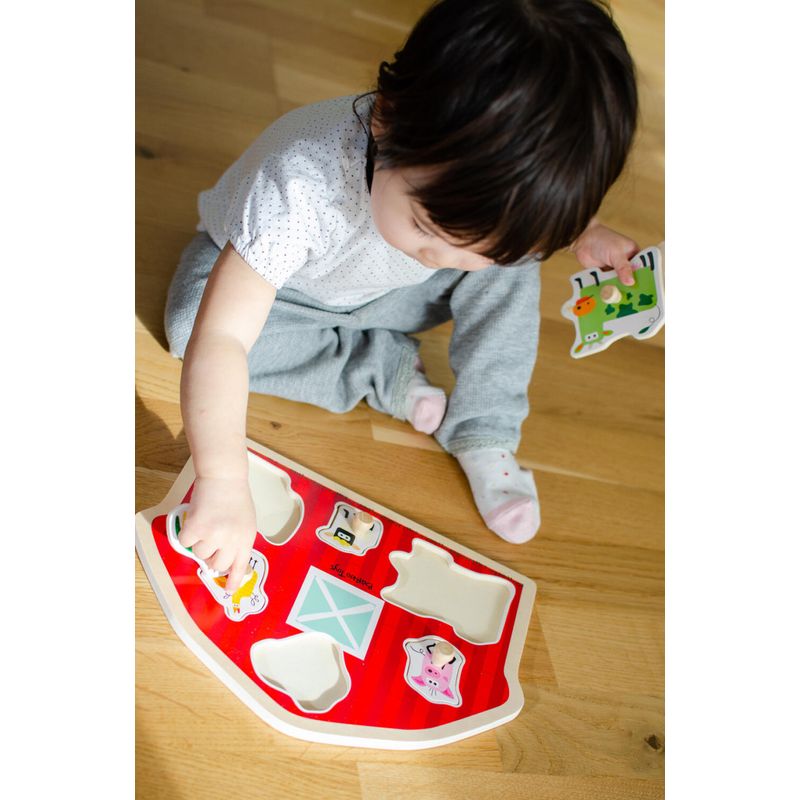 Jucarii, Copii si Bebe - Jucarii si jocuri - Jocuri si puzzle - Puzzle - Puzzle din lemn - Casuta animalutelor - Infinity.ro