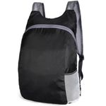 Fashion, accesorii si bijuterii - Barbati - Accesorii barbati - Genti si rucsacuri barbati - Rucsac usor si pliabil, 20 l, buzunar si fermoar, poliester, negru - Infinity.ro