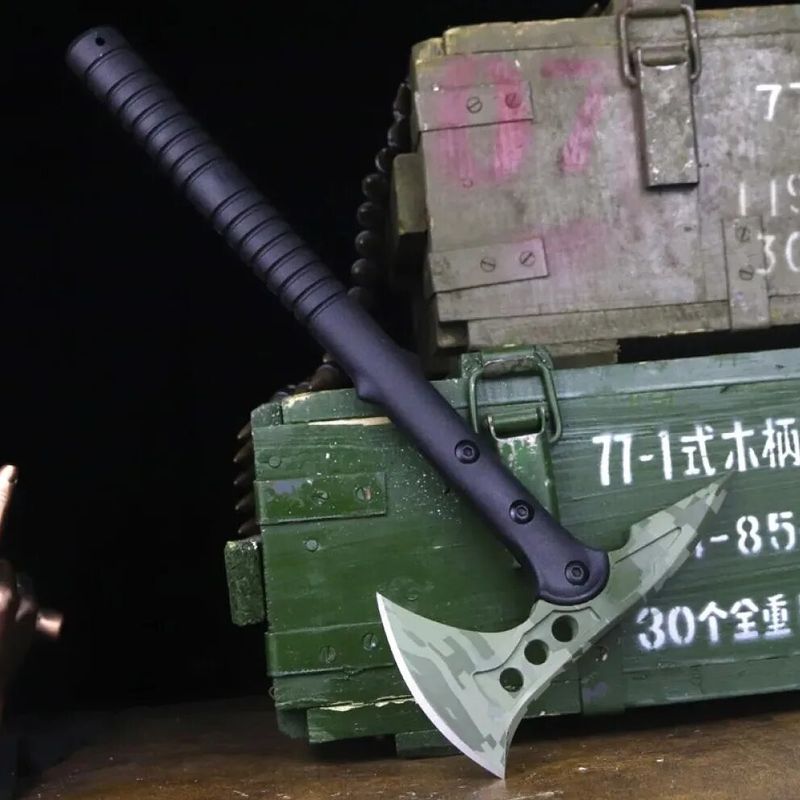 Casa si Gradina - Gradinarit si plante - Unelte gradinarit - Topoare - Topor SOG Foxter, otel inoxidabil, maner anti-alunecare, 41 cm, husa lama, negru - Infinity.ro