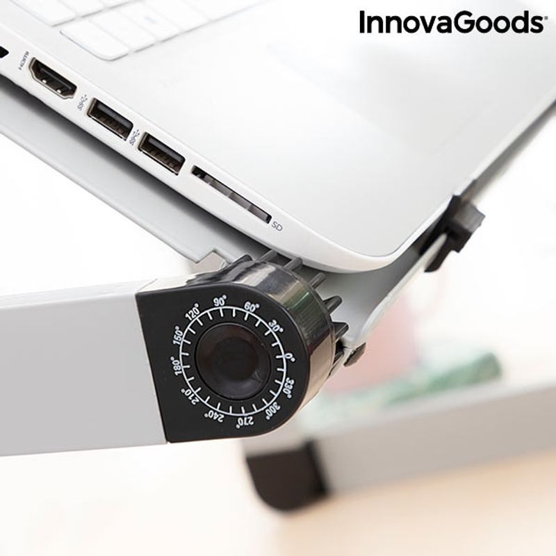 Laptop, Telefoane si Tablete - Laptopuri si accesorii - Accesorii Laptop - Standuri/Coolere notebook - Masa reglabila pentru laptop omnible innovagoods - Infinity.ro