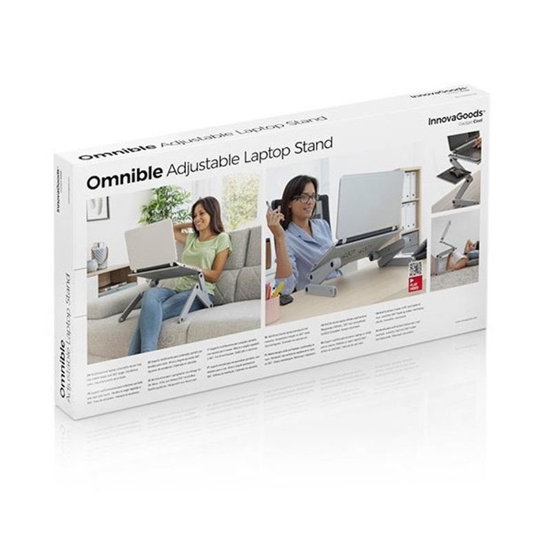 Laptop, Telefoane si Tablete - Laptopuri si accesorii - Accesorii Laptop - Standuri/Coolere notebook - Masa reglabila pentru laptop omnible innovagoods - Infinity.ro