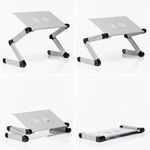 Laptop, Telefoane si Tablete - Laptopuri si accesorii - Accesorii Laptop - Standuri/Coolere notebook - Masa reglabila pentru laptop omnible innovagoods - Infinity.ro