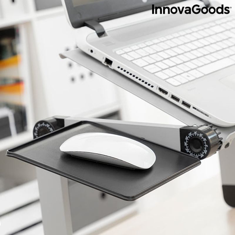 Laptop, Telefoane si Tablete - Laptopuri si accesorii - Accesorii Laptop - Standuri/Coolere notebook - Masa reglabila pentru laptop omnible innovagoods - Infinity.ro