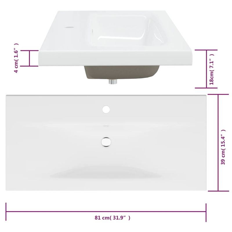 Casa si Gradina - Mobilier - Comode si corpuri - Masute de toaleta - Dulap cu chiuveta incorporata gri sonoma lemn prelucrat - Infinity.ro