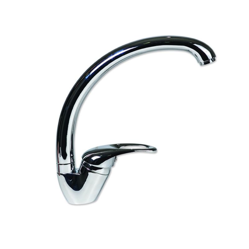 Casa si Gradina - Sanitare - Chiuveta bucatarie si accesorii - Baterii bucatarie - Baterie monocomanda lebada ZINOX ZLN-7819, Cartus ceramic 40 mm, Finisaj crom - Infinity.ro