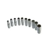 Casa si Gradina - Constructii - Scule de mana si unelte - Chei si truse chei - Set 10 chei tubulare 1/2" CRV 10-24mm cu suport metalic, GEKO G13545 - Infinity.ro