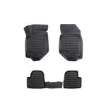 Auto si Moto - Intretinere auto - Covorase auto - Set 4 buc. covoare din cauciuc stil tavita compatibile Citroen C4 2020, negru - Infinity.ro
