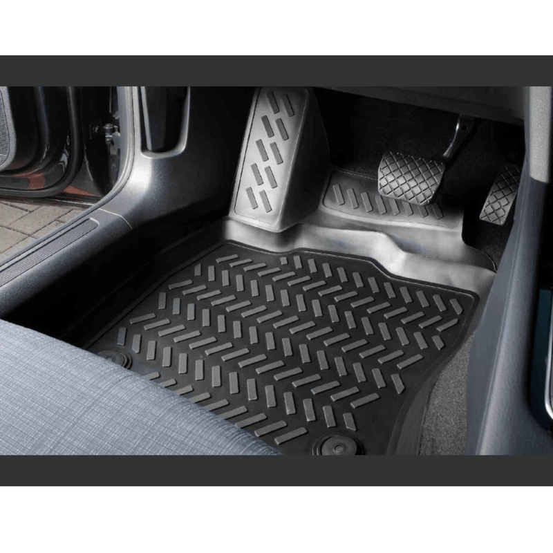 Auto si Moto - Intretinere auto - Covorase auto - Set 4 buc. covoare din cauciuc stil tavita compatibile VW Jetta 6 2011-2017, negru - Infinity.ro