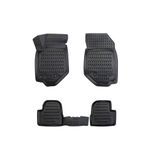 Auto si Moto - Intretinere auto - Covorase auto - Set 4 buc. covoare din cauciuc stil tavita compatibile Opel Corsa F 2019, negru - Infinity.ro