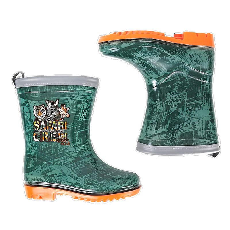 Fashion, accesorii si bijuterii - Copii - Incaltaminte copii - Ghete si cizme copii - Cizme de cauciuc Perletti, Safari, marime 26-27, verzi - Infinity.ro