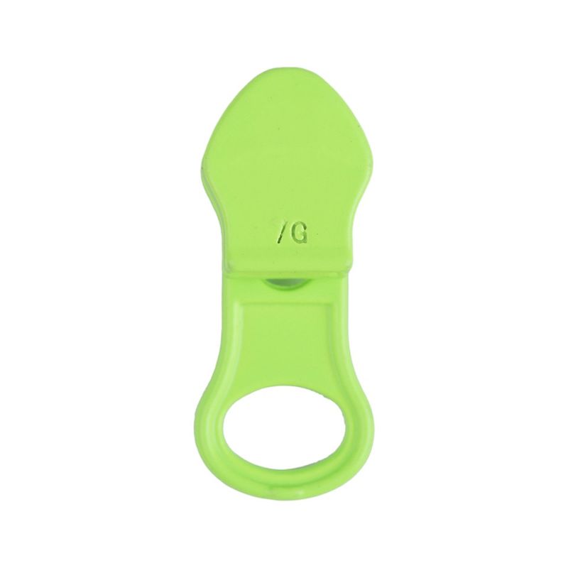 Casa si Gradina - Decoratiuni - DIY - Articole mercerie - Set 5 cursoare metalice pentru fermoar spiralat impermeabil 7 mm Crisalida, Verde neon - Infinity.ro