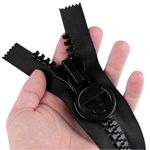 Casa si Gradina - Decoratiuni - DIY - Articole mercerie - Fermoar plastic nedetasabil nr. 20 Crisalida, lungime 25 cm, Negru - Infinity.ro