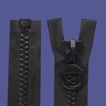 Casa si Gradina - Decoratiuni - DIY - Articole mercerie - Fermoar plastic detasabil nr. 20 Crisalida, lungime 60 cm, Negru - Infinity.ro