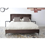 Casa si Gradina - Mobilier - Paturi si accesorii - Paturi - Pat Tossino, 160 x 200 cm, tapitat catifea maro, somiera inclusa - Infinity.ro