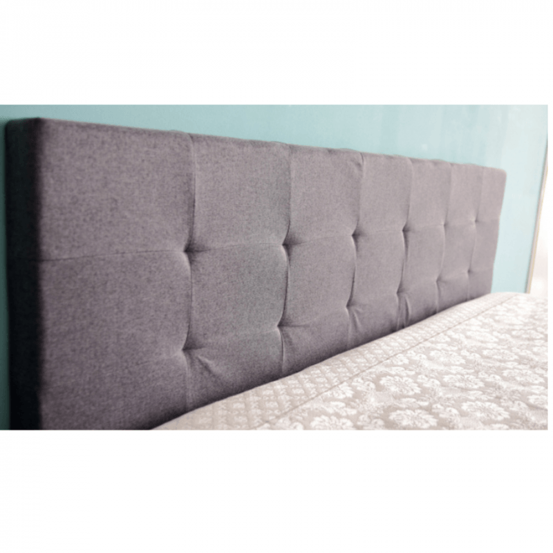 Casa si Gradina - Mobilier - Paturi si accesorii - Paturi - Pat Mali, 160 x 200 cm, tapitat stofa gri, somiera inclusa - Infinity.ro