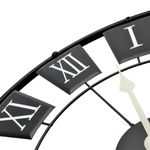 Casa si Gradina - Decoratiuni - Ceasuri - Ceas de perete metalic negru 70 cm - Infinity.ro