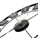 Casa si Gradina - Decoratiuni - Ceasuri - Ceas de perete metalic negru 70 cm - Infinity.ro